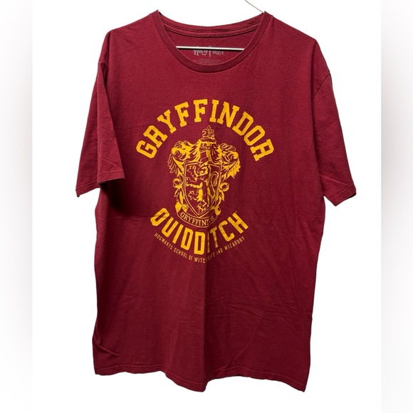Harry Potter Other - Harry Potter Gryffindor Quidditch Adult T-Shirt Red XL